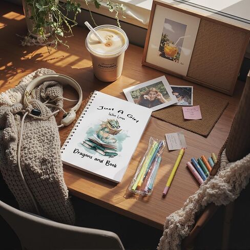 Vintage Rose Floral Spiral Notebooks, Moody Floral Notebook Journal, Books Lovers Journal Diary Writing Gift, Dark Cottagecore Flower Aesthetic Office Supplies Gifts for Women, 5.5x8.3 Inch in Kuwait