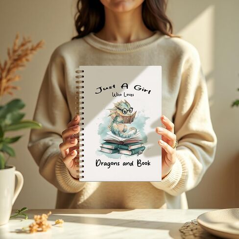 Vintage Rose Floral Spiral Notebooks, Moody Floral Notebook Journal, Books Lovers Journal Diary Writing Gift, Dark Cottagecore Flower Aesthetic Office Supplies Gifts for Women, 5.5x8.3 Inch in Kuwait