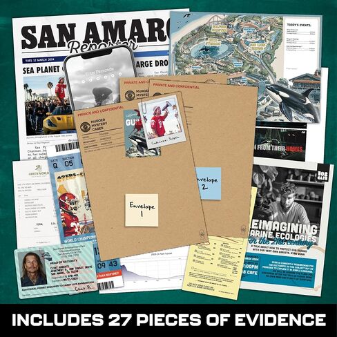 Lucky Egg MMC Death in The Vatican – Thrilling Murder Mystery Games for Adults Behind Vatican Walls – 37 Evidence Pieces, 150 Min Gameplay (4/5 Difficulty) – Cold Case Files Game for 1-10 Players in Kuwait