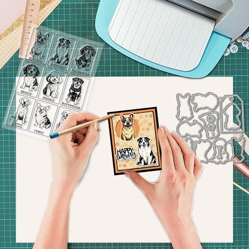 Globleland Funny Birds Clear Clears and Cutting Diays Stet Flower Butterflies Silicone Clear Clear و Metal Cartoon Birds Die Cuts for Cards and DIY Scrapbooking in Saudi Arabia