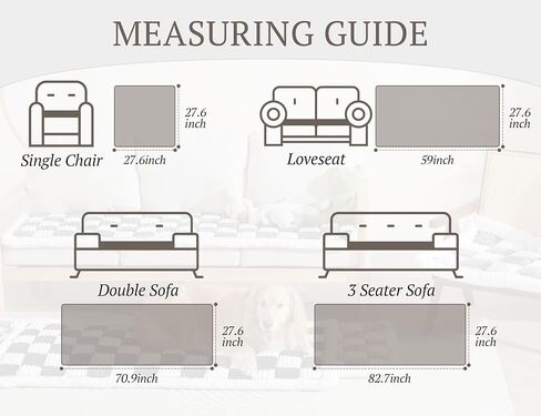 Dog Sofa Cover for Couch Protectors Washable Throw Blanket for Dogs Pet Couches Protector 27.6x70.9in Brown Sofa Pads for Couches Funnyfuzzy Pet Non-slip Sectional Couch Covers for Dog Cat Sofas Bed in Saudi Arabia