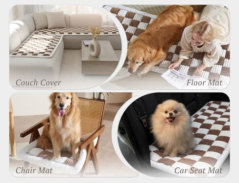 Dog Sofa Cover for Couch Protectors Washable Throw Blanket for Dogs Pet Couches Protector 27.6x70.9in Brown Sofa Pads for Couches Funnyfuzzy Pet Non-slip Sectional Couch Covers for Dog Cat Sofas Bed in Saudi Arabia