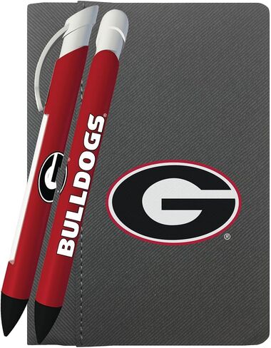Greeting Pen Georgia Bulldogs Gift Set - 2 Pocket Notebooks and 4 Translucent Pens (2604) in Saudi Arabia