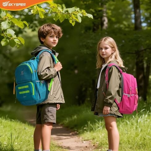 SKYSPER Kids Backpack for School 15" H Kindergarten Elementary Bookbag Children Travel Daypack for Camping in Kuwait