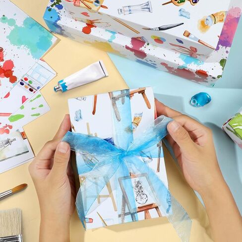 Pineraap 12 Sheets ملاحظات موسيقى الالتفاف ، الملاحظة الموسيقية غلاف غلاف ورق للألوان المائية ورق التعبئة لعشاق الموسيقى عيد ميلاد حفلة استحمام الطفل ، 19.7 × 27.6 بوصة in Saudi Arabia