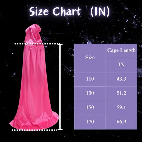 Toonrain الطول الكامل Cape Capeed Satin Cloak Halloween Cosplay Costume for للجنسين البالغين عيد الميلاد الرائعة عباءة الحفلات in Saudi Arabia