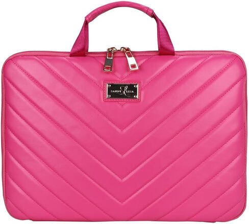 Sandy Lisa 14 Inch Laptop Sleeve, Chevron Printed Protective Case with Buttery Soft Anti-Scratch Lining in Saudi Arabia