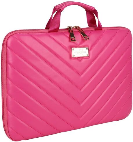 Sandy Lisa 14 Inch Laptop Sleeve, Chevron Printed Protective Case with Buttery Soft Anti-Scratch Lining in Saudi Arabia