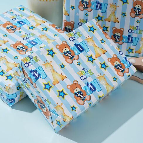 Zintbial Santa Claus ورقة عيد الميلاد القابلة للانعكاس - غلاف هدايا العيد مع ندفة الثلج في الخلف - مثالية لعيد الميلاد ، عيد الميلاد - 17.5 في × 33 قدم (48 قدم مربع) in Kuwait