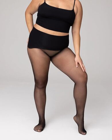 NOOSH Getnoosh PLAY Free-Hugging Seamless Tights For Women | Stylish Comfort & Breathable | Light Weight Sheer Women's Tights No Middle Seam | Dulce - L/XL in Saudi Arabia