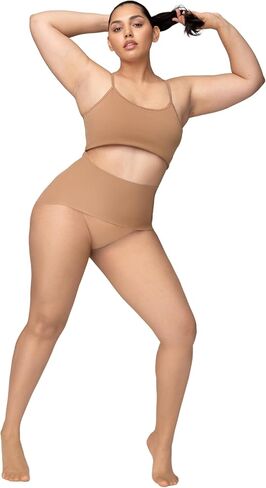 NOOSH Getnoosh PLAY Free-Hugging Seamless Tights For Women | Stylish Comfort & Breathable | Light Weight Sheer Women's Tights No Middle Seam | Dulce - L/XL in Saudi Arabia