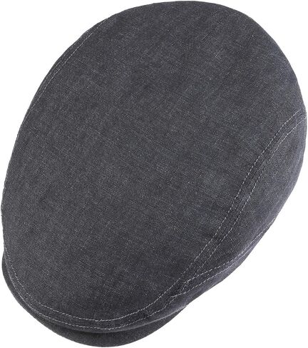 Stetson Belfast Linen Summer Flat Cap Men Portmeal 7 1/8 in Kuwait