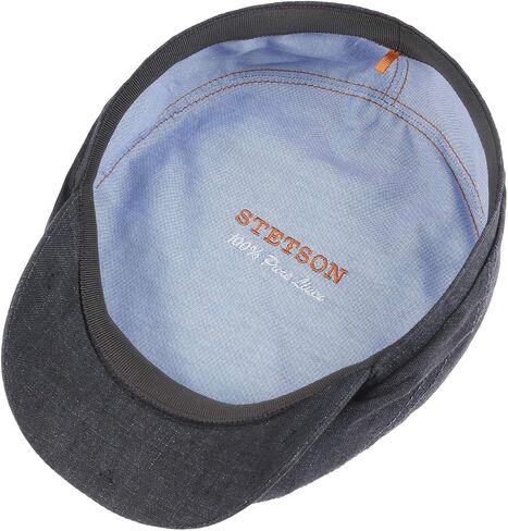 Stetson Belfast Linen Summer Flat Cap Men Portmeal 7 1/8 in Kuwait