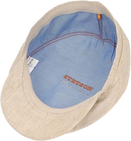 Stetson Belfast Linen Summer Flat Cap Men Portmeal 7 1/8 in Saudi Arabia