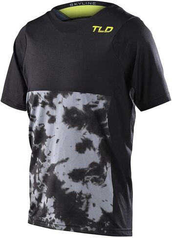 Troy Lee Designs Youth Skyline Blocks Charcoal SS Jersey Size X-Small in Saudi Arabia