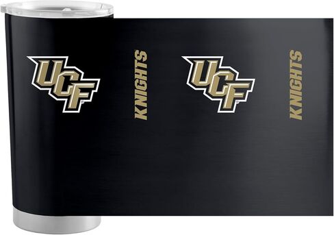 شعار العلامات التجارية NCAA Central Florida Golden Knights 15 OZ Stripe Coffee Mug - شعار فريق عتيق ، داخل الطباعة والمشارب ، الميكروويف وغسالة الصحون آمنة - هدية رائعة للجماهير والخريجين in Kuwait