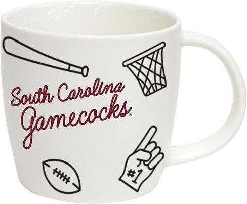 شعار العلامات التجارية NCAA Central Florida Golden Knights 15 OZ Stripe Coffee Mug - شعار فريق عتيق ، داخل الطباعة والمشارب ، الميكروويف وغسالة الصحون آمنة - هدية رائعة للجماهير والخريجين in Kuwait