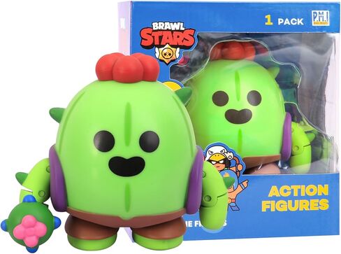 P.M.I. Brawl Stars Action Figure – Leon/Crow/Spike/Colt | 4.5" Collectible Toy | Officially Licensed Merchandise | Gift for Gamers & Fans | Articulated Toy Figure (Assortment A) in Kuwait