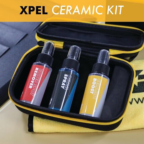 XPEL 3 عبوات مجموعة CARE CARE-CERAMIC & WATERLINGENT التفاصيل للطلاء ، PPF & GLASS | دفعة السيراميك ، رذاذ التفاصيل الخالية من المياه ، منظف زجاجي خالي in Kuwait