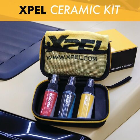 XPEL 3 عبوات مجموعة CARE CARE-CERAMIC & WATERLINGENT التفاصيل للطلاء ، PPF & GLASS | دفعة السيراميك ، رذاذ التفاصيل الخالية من المياه ، منظف زجاجي خالي in Kuwait