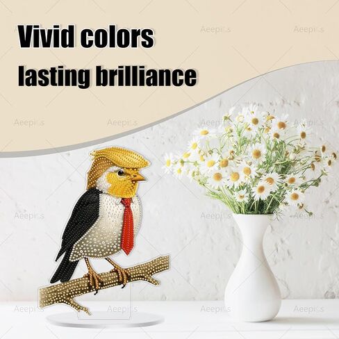 Aeepics DIY Christmas Diamond Art Tabletop Kit للبالغين ، وأكريليك سطح المكتب Diamonds طقم طقم مجموعة ، وقفا للرسوم الماسي للفنون (Santa Claus and Dog) in Kuwait