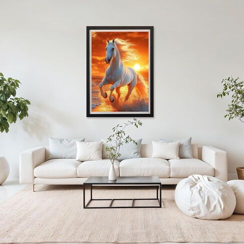MAXBYE Moon Diamond Art Kits for Adults, Elk DIY 5D Diamond Painting Kits, Full Drill Diamond Dots Paintings with Gem Art and Crafts for Home Decor 12x16inch in Saudi Arabia