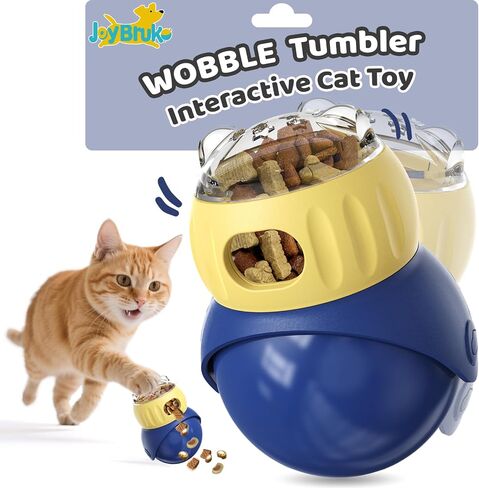 Interactive Dog & Cat Toys - Automatic Treat Puzzle with Remote Control for Cats & Dogs Food Dispensing, Pets Enrichment IQ Training Gift, Rechargeable Electronic Ball Track Toy Slow Feeder in Kuwait