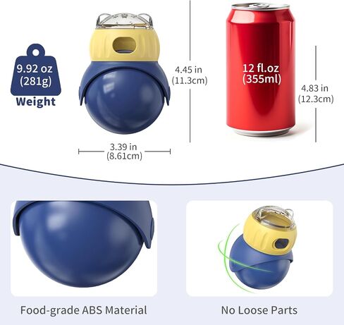 Interactive Dog & Cat Toys - Automatic Treat Puzzle with Remote Control for Cats & Dogs Food Dispensing, Pets Enrichment IQ Training Gift, Rechargeable Electronic Ball Track Toy Slow Feeder in Kuwait