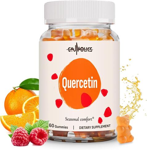 Quercetin 500mg Gummies for Kids ، مع Bromelain ، و Vitamin C & D3 ، و Stinging Nettle & عرق السوس ، والتوازن الموسمي ، والدفاعات ، النباتي ، 60 Gummies in Saudi Arabia