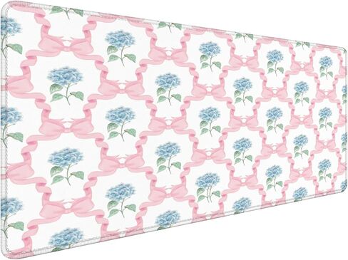 Art Deco Floral Mouse Pad 31.5x15.7inch, 1920s Maximalist Gothic Bats and Flowers Mouse Pads for Wireless Mouse Computers Laptop Desk Accessories, Gothic Office Supplies in Kuwait