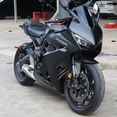 مزلقة إطار الدراجات النارية Modeer متوافقة مع H & Onda CB650R / E-Clats 2024 2025 | CBR650R / E-Clats 2024 2025 حامي السقوط منصات تحطم CB 650 R CBR 650 R (التيتانيوم) in Kuwait