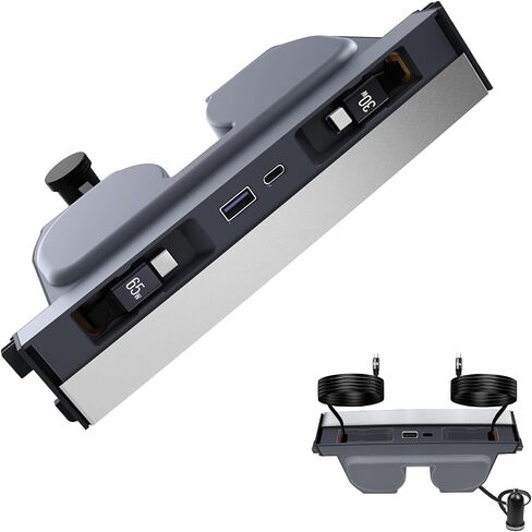 65W USB Charger Hub for Tesla Model Y Juniper 2025,2026 Accessories- 4-Port Fast Charging Hub with Sliding Cover, Retractable Phone Charger Hub, Docking Station for Tesla Model 3 Highland 2024-2026 in Saudi Arabia