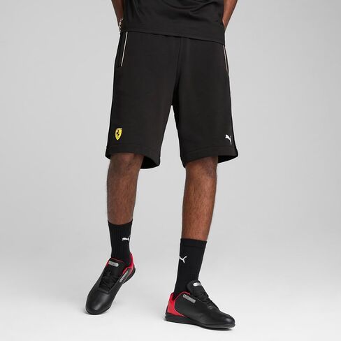 Puma Men's Standard Scuderia Ferrari Race Fleece 10 "Shorts ، Black SS25 ، كبير in Saudi Arabia