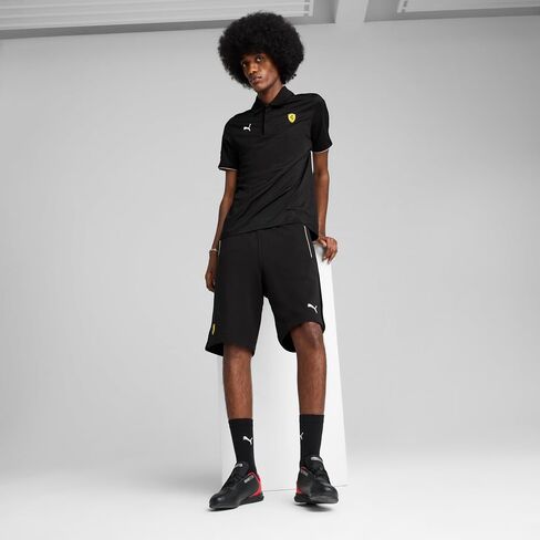 Puma Men's Standard Scuderia Ferrari Race Fleece 10 "Shorts ، Black SS25 ، كبير in Saudi Arabia