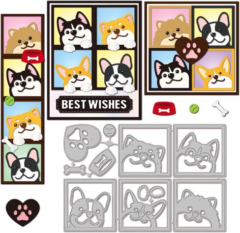 GLOBLELAND Magic Cat Cutting Dies for DIY Scrapbooking Metal Bookshelf Cut Dies Magic Broom Die Cuts for Card Making Embossing Photo Album Craft Decor in Kuwait
