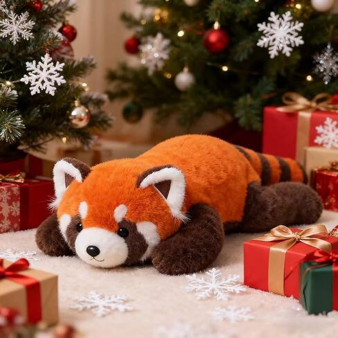 Ytterbium Cute Red Panda Plush - Huggy Soft Stuffed Animal, Perfect Sleep Doll for Kids and Gifts (25.5inches) in Saudi Arabia