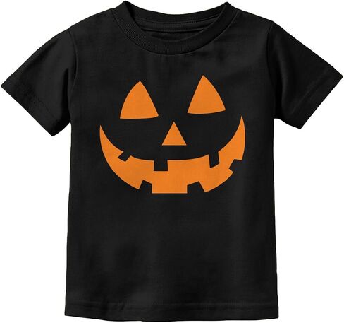 Tstars Jack O' Lantern Spooky Pumpkin Face Shirt - Boys, Girls & Toddler Halloween T-Shirt for Kids in Saudi Arabia