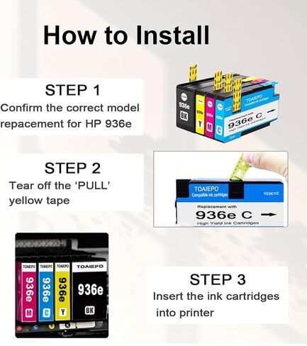 LC401XL Ink Cartridges Compatible for Brother Ink LC401 Cartridges Work with MFC-J1010DW MFC-J1012DW MFC-J1170DW MFC-J1800DW, 4 Pack in Kuwait