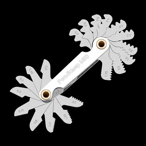 Thread Gauge Whitworth 55 Degree & Metric 60 Degree & US 60 Degree Metric & Imperial & US Screw Gauge SAE Thread Pitch Gauge Whith Locking Devices for Industrial Measurement Garage Workshop Plumbing in Saudi Arabia