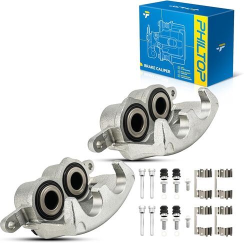 PHILTOP Brake Caliper Front Left Compatible with 2008-2018 Chevrolet Silverado 1500, 2008-2018 GMC Sierra 1500, 2008-2020 Chevrolet Tahoe, 2008-2020 GMC Yukon, 2015-2020 Chevrolet Suburban, 18-4919A in Saudi Arabia