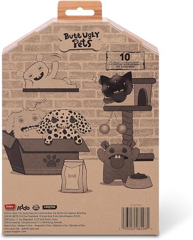 Butt Ugly Pets 9-inch Series 1 by ZURU, Funny Ugly Monster Plush Toy (Yawper Cat, Mr Buttons Rabbit) in Kuwait