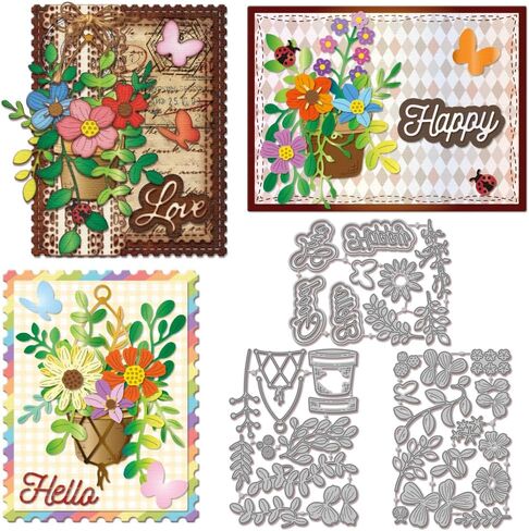 غلوبللاند القطع القطع يموت من أجل DIY Scrapbooking Metal Flower Branch Cut Die Dies Cuts Die Cuts for Card in Saudi Arabia