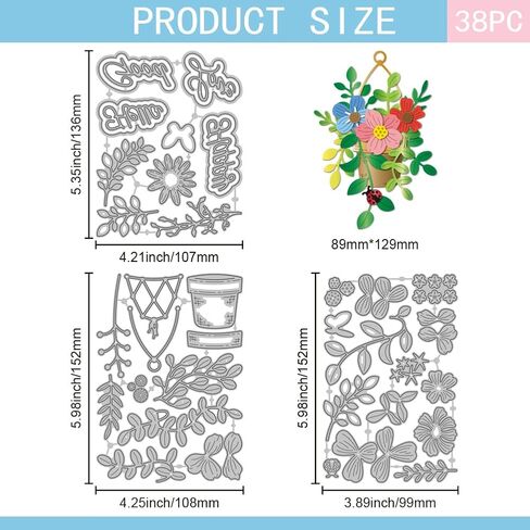 غلوبللاند القطع القطع يموت من أجل DIY Scrapbooking Metal Flower Branch Cut Die Dies Cuts Die Cuts for Card in Saudi Arabia