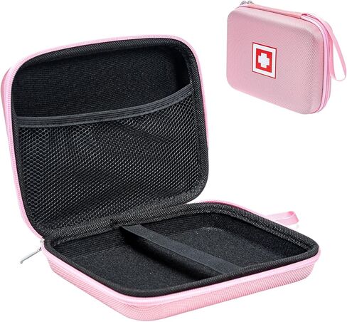 Gealaek Protective Carrying Case for Portable Nebulizer, Travel Medical Bag with Hard Shell for Inhaler Spacer, Masks, Asthma Accessories Emergency Medicine Storage Bag for Kids and Adults (Purple) in Saudi Arabia