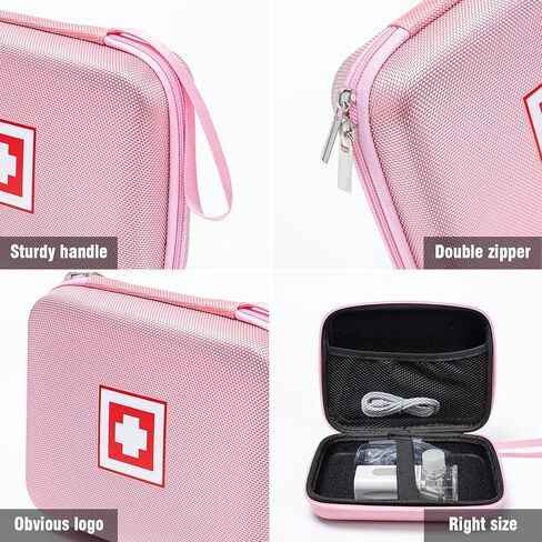Gealaek Protective Carrying Case for Portable Nebulizer, Travel Medical Bag with Hard Shell for Inhaler Spacer, Masks, Asthma Accessories Emergency Medicine Storage Bag for Kids and Adults (Purple) in Saudi Arabia