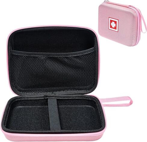 Gealaek Protective Carrying Case for Portable Nebulizer, Travel Medical Bag with Hard Shell for Inhaler Spacer, Masks, Asthma Accessories Emergency Medicine Storage Bag for Kids and Adults (Purple) in Saudi Arabia