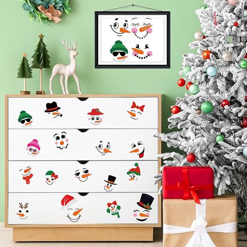 16 Sheets Vintage Christmas Rub on Transfers for Crafts and Furniture Xmas Santa Snowman ReindeerTransfer Stickers Rub on Decals for Scrapbook DIY Wood Fabric Journal Dairy Envelope Crafts in Kuwait