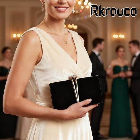 أكياس القابض للنساء عتيقة حقيبة يد اليدين في حقيبة يد ميداج من جلد الغزال مع محفظة كوكتيل السلسلة القابلة للفصل in Kuwait