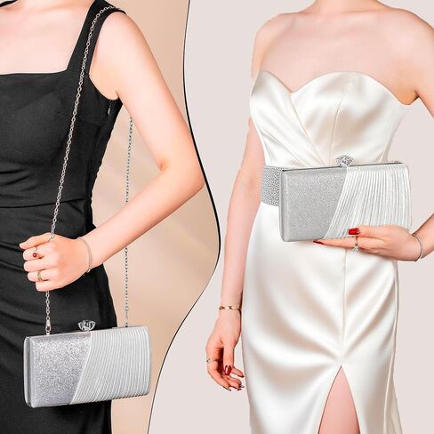 Clutch Purses for Women Formal Evening Bag Rhinestone Prom Purse for Wedding Party Handbag for Women in Saudi Arabia
