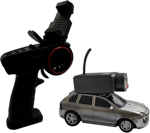 Skymaker 1:64 Scale Mini Drift RC Car ، FPV RC Car مع كاميرا 720p HD ، التحكم في تطبيق WiFi 2.4 جيجا هرتز مع سيارات السباق المصغرة للبالغين (Silver) in Kuwait